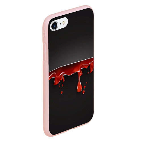 Чехол iPhone 7/8 матовый Разрезанный / 3D-Светло-розовый – фото 2