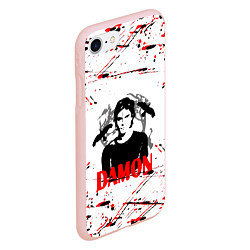 Чехол iPhone 7/8 матовый Дневники вампира,, цвет: 3D-светло-розовый — фото 2