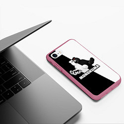 Чехол iPhone 7/8 матовый МОНОКУМА, цвет: 3D-малиновый — фото 2