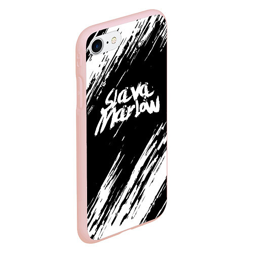 Чехол iPhone 7/8 матовый SLAVA MARLOW СЛАВА МАРЛОУ / 3D-Светло-розовый – фото 2