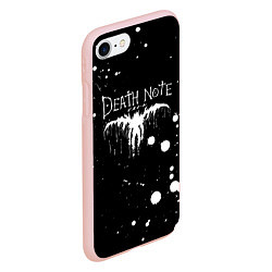 Чехол iPhone 7/8 матовый DEATH NOTE ТЕТРАДЬ СМЕРТИ, цвет: 3D-светло-розовый — фото 2