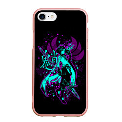 Чехол iPhone 7/8 матовый GENSHIN IMPACT, СЯО, цвет: 3D-светло-розовый