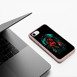 Чехол iPhone 7/8 матовый GENSHIN IMPACT, БЭЙ ДОУ, цвет: 3D-светло-розовый — фото 2