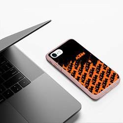 Чехол iPhone 7/8 матовый KTM КТМ, цвет: 3D-светло-розовый — фото 2