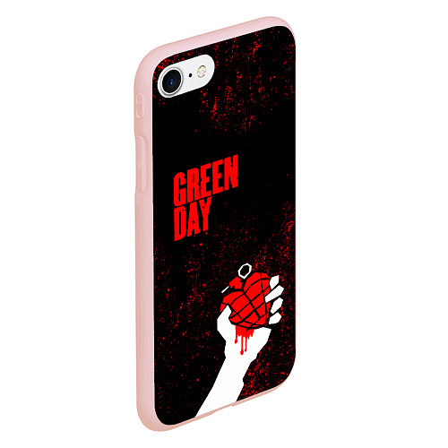 Чехол iPhone 7/8 матовый Green day / 3D-Светло-розовый – фото 2