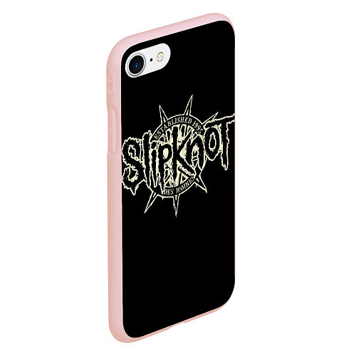 Чехол iPhone 7/8 матовый Slipknot 1995 / 3D-Светло-розовый – фото 2