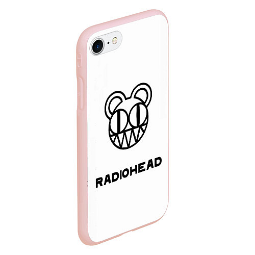 Чехол iPhone 7/8 матовый Radiohead / 3D-Светло-розовый – фото 2