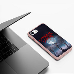 Чехол iPhone 7/8 матовый Cannibal Corpse Труп Каннибала Z, цвет: 3D-светло-розовый — фото 2