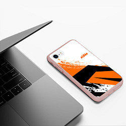 Чехол iPhone 7/8 матовый KTM КТМ Z, цвет: 3D-светло-розовый — фото 2