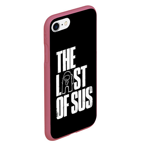 Чехол iPhone 7/8 матовый Among Us The Last Of Us / 3D-Малиновый – фото 2