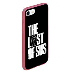 Чехол iPhone 7/8 матовый Among Us The Last Of Us, цвет: 3D-малиновый — фото 2