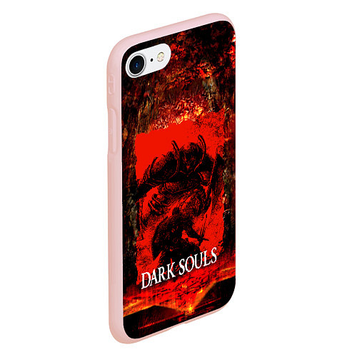 Чехол iPhone 7/8 матовый DARK SOULS GAME STORY / 3D-Светло-розовый – фото 2