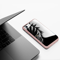 Чехол iPhone 7/8 матовый ИЧИГО ПУСТОЙ BLEACH, цвет: 3D-светло-розовый — фото 2