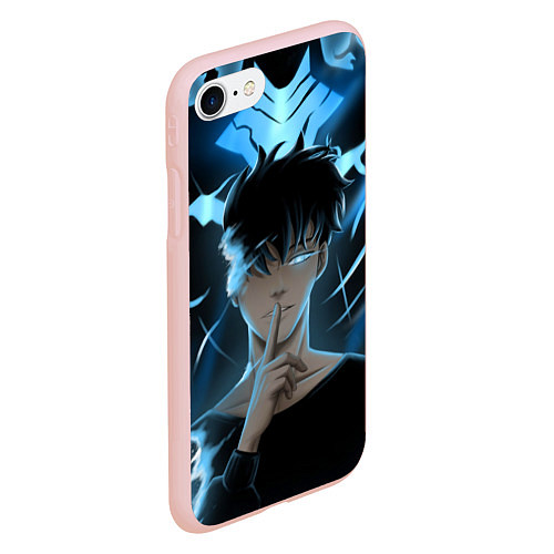 Чехол iPhone 7/8 матовый Solo leveling Manga / 3D-Светло-розовый – фото 2