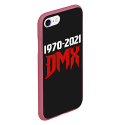 Чехол iPhone 7/8 матовый DMX 1970-2021, цвет: 3D-малиновый — фото 2