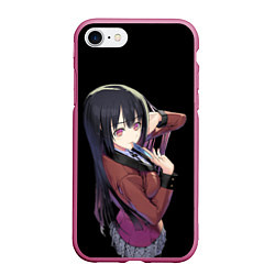 Чехол iPhone 7/8 матовый Yumeko, цвет: 3D-малиновый