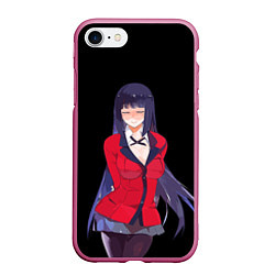 Чехол iPhone 7/8 матовый Jabami Yumeko Kakegurui, цвет: 3D-малиновый