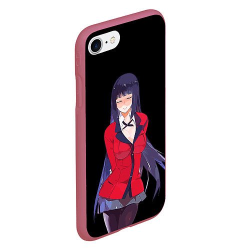 Чехол iPhone 7/8 матовый Jabami Yumeko Kakegurui / 3D-Малиновый – фото 2