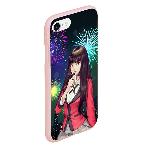 Чехол iPhone 7/8 матовый Anime Girl / 3D-Светло-розовый – фото 2