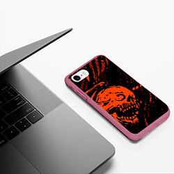 Чехол iPhone 7/8 матовый Without a soul, цвет: 3D-малиновый — фото 2