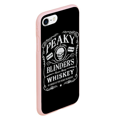 Чехол iPhone 7/8 матовый Острые Козырьки Whiskey / 3D-Светло-розовый – фото 2