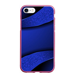 Чехол iPhone 7/8 матовый 3D BLUE Вечерний синий цвет