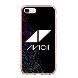 Чехол iPhone 7/8 матовый AVICII RAIBOW STYLE