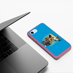 Чехол iPhone 7/8 матовый My liitle Pony x Mad Max, цвет: 3D-малиновый — фото 2