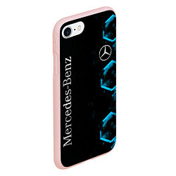 Чехол iPhone 7/8 матовый Mercedes Мерседес Неон, цвет: 3D-светло-розовый — фото 2