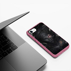 Чехол iPhone 7/8 матовый Возрождение, цвет: 3D-малиновый — фото 2