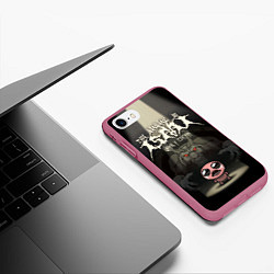 Чехол iPhone 7/8 матовый The Binding of Isaac, цвет: 3D-малиновый — фото 2