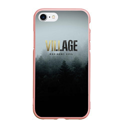 Чехол iPhone 7/8 матовый Resident Evil Village, цвет: 3D-светло-розовый