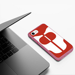 Чехол iPhone 7/8 матовый Костюм Омни-Мэна, цвет: 3D-малиновый — фото 2