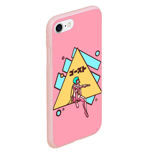 Чехол iPhone 7/8 матовый Motoko Art / 3D-Светло-розовый – фото 2
