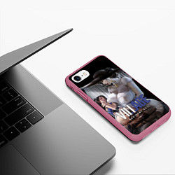 Чехол iPhone 7/8 матовый Димитреску с дочерью, цвет: 3D-малиновый — фото 2