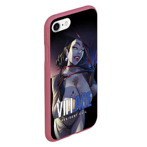 Чехол iPhone 7/8 матовый Lady Alcina Dimitrescu / 3D-Малиновый – фото 2