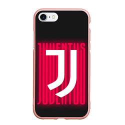 Чехол iPhone 7/8 матовый JUVENTUS ЮВЕНТУС НЕОН