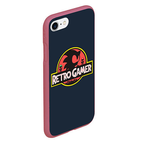 Чехол iPhone 7/8 матовый Retro Gamer / 3D-Малиновый – фото 2