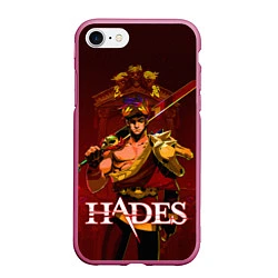 Чехол iPhone 7/8 матовый Zagreus Hades, цвет: 3D-малиновый