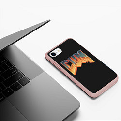 Чехол iPhone 7/8 матовый Doom Gachi Remix, цвет: 3D-светло-розовый — фото 2