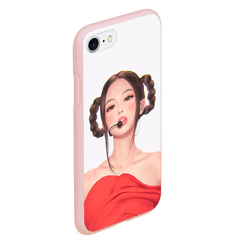 Чехол iPhone 7/8 матовый Sweet Jannie / 3D-Светло-розовый – фото 2