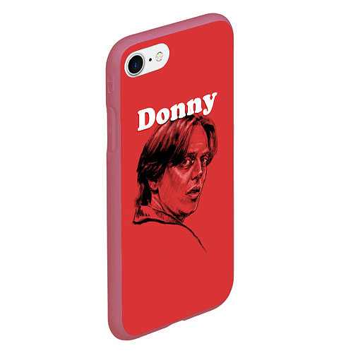 Чехол iPhone 7/8 матовый Donny The Big Lebowski / 3D-Малиновый – фото 2