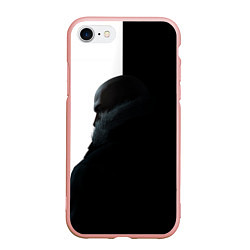 Чехол iPhone 7/8 матовый Winter Hitman, цвет: 3D-светло-розовый