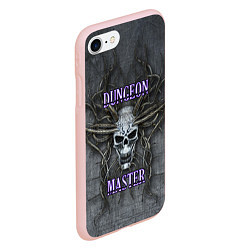 Чехол iPhone 7/8 матовый DM Dungeon Master SKULL, цвет: 3D-светло-розовый — фото 2