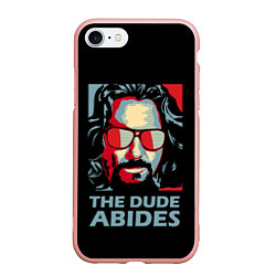 Чехол iPhone 7/8 матовый The Dude Abides Лебовски