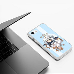 Чехол iPhone 7/8 матовый Paimon GI, цвет: 3D-белый — фото 2