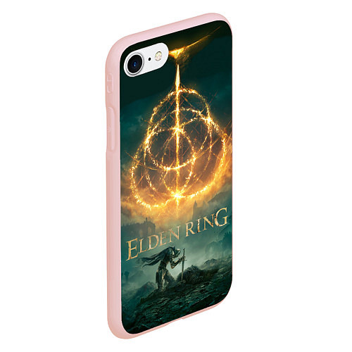 Чехол iPhone 7/8 матовый Elden Ring key art / 3D-Светло-розовый – фото 2