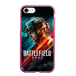 Чехол iPhone 7/8 матовый BATTLEFIELD 2042 Батлфилд