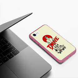 Чехол iPhone 7/8 матовый Драйв, цвет: 3D-малиновый — фото 2