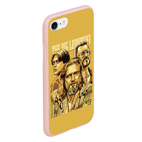 Чехол iPhone 7/8 матовый The Big Lebowski / 3D-Светло-розовый – фото 2